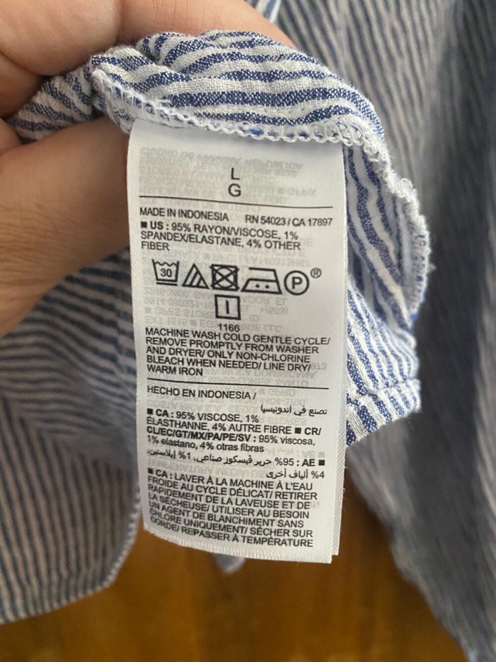 Old Navy stripe blouse - Picture 4 of 4